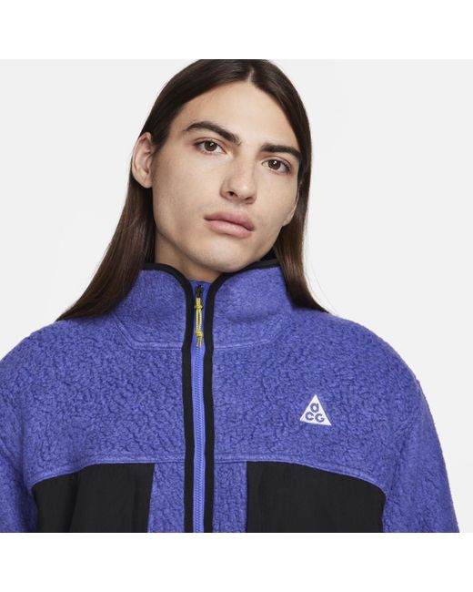 Nike Blue Acg 'arctic Wolf' Full-zip Top 50% Recycled Polyester for men