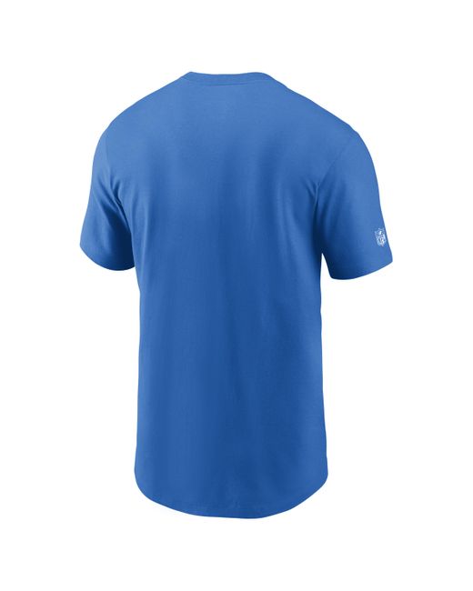 Nike Blue Detroit Lions Sideline Team Issue Dri-fit Nfl T-shirt for men