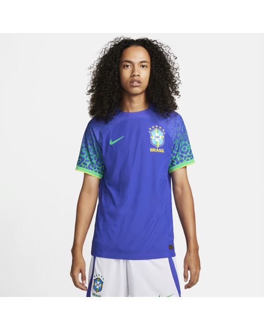 Nike Brazil 2022/23 Match Away Dri-fit Adv Football Shirt in Blue for ...