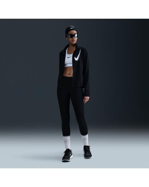 Nike Blue Swoosh Dri-Fit Running Jacket