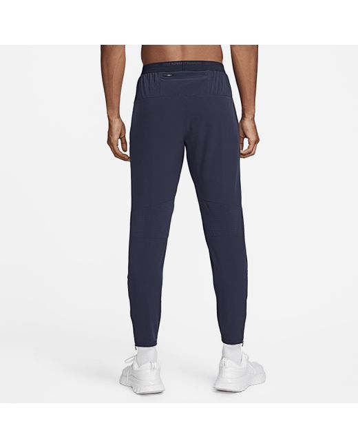 Nike Blue Phenom Dri-fit Woven Running Trousers 50% Recycled Polyester for men