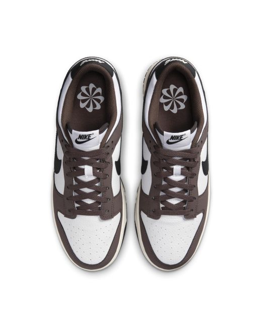 Nike Brown Dunk Low Shoes Leather for men