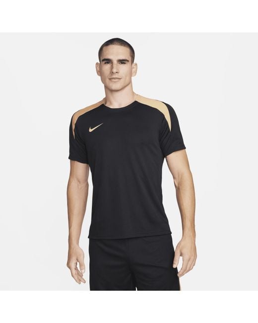 Nike Black Strike Dri-fit Short-sleeve Soccer Top for men