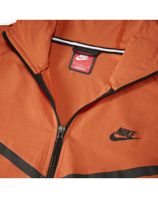 Nike Orange Tech Woven Jacket for men