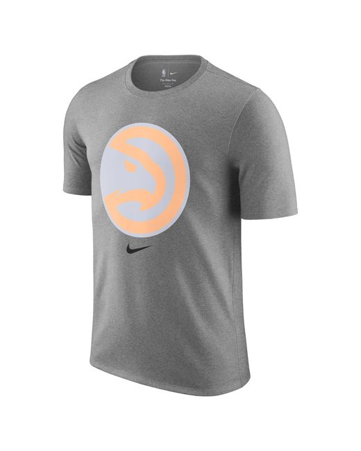 Nike Gray Atlanta Hawks Essential City Edition Nba T-Shirt for men