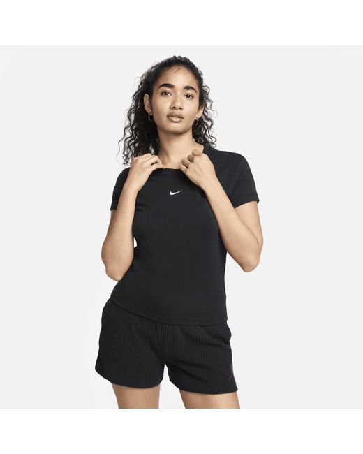 Nike Sportswear Chill Knit T-shirt in het Black