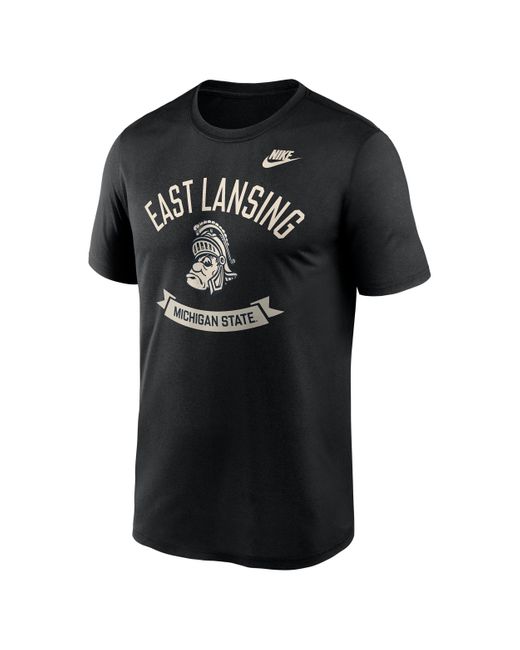 Nike Black Michigan State Hometown Legend Dri-Fit College T-Shirt for men