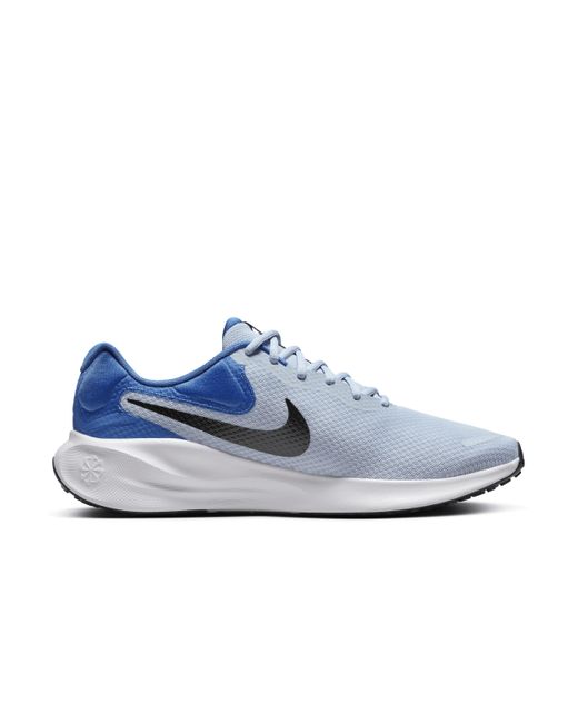 Nike Blue Revolution 7 Road Running Shoes (extra Wide) for men