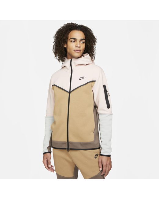 Nike Sportswear Tech Fleece Full-zip Hoodie Pink for men