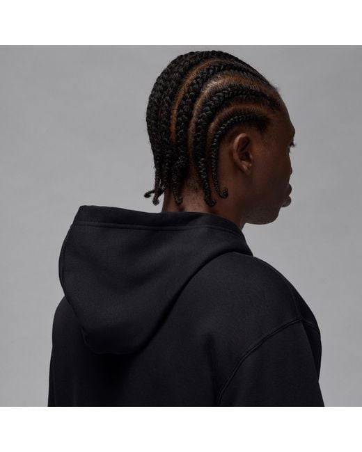 Nike Black Aj11 Gamma Fleece Pullover Hoodie for men