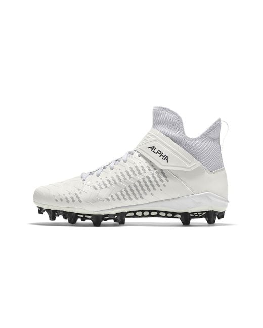 Nike Alpha Menace Pro 2 Mid By You Custom Football Cleat in White for Men |  Lyst