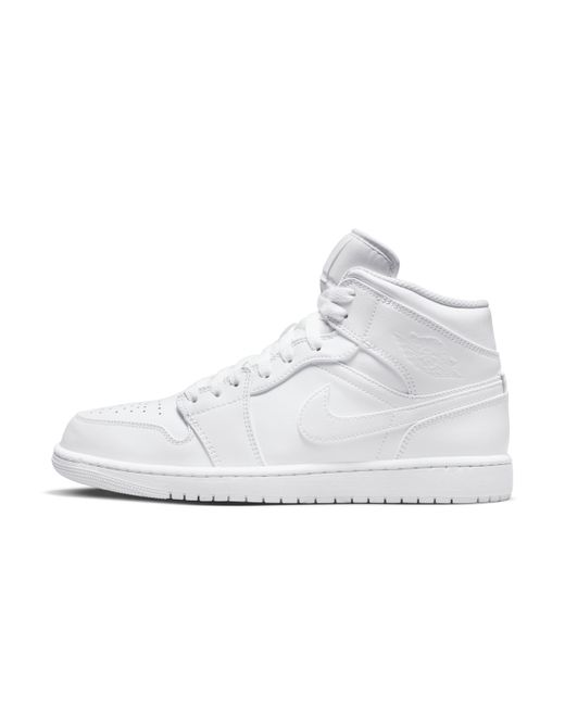 Mens white jordan on sale 1