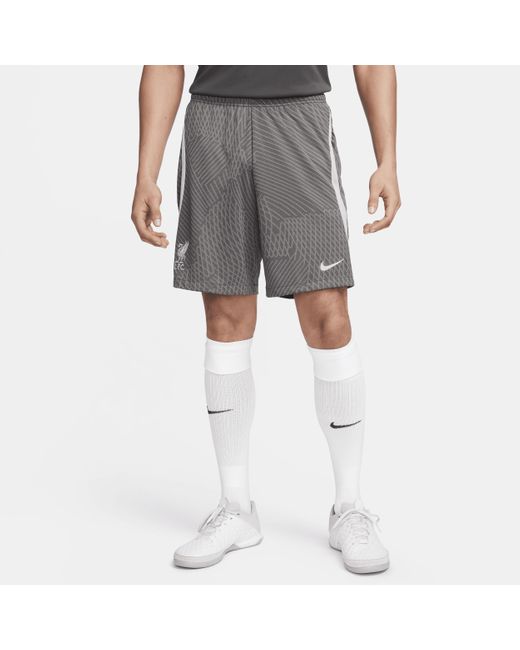 Shorts da calcio dri-fit liverpool fc strike di Nike in Gray da Uomo