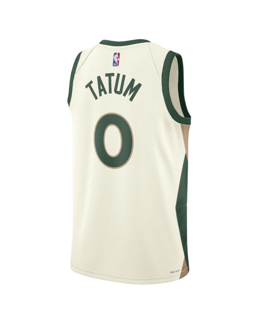 Nike Natural Jayson Tatum Boston Celtics City Edition 2023/24 Dri-fit Nba Swingman Jersey 50% Recycled Polyester for men