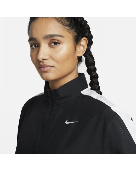 Nike Black Dri-fit Swoosh Run Running Jacket Polyester