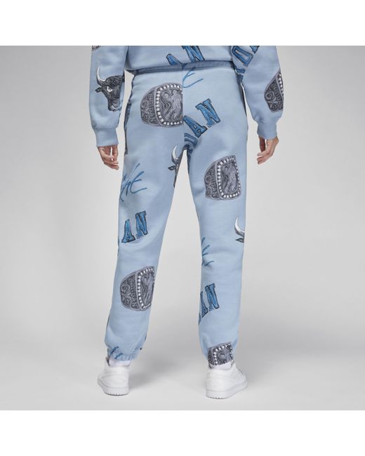 Pantaloni in fleece jordan brooklyn fleece di Nike in Blue