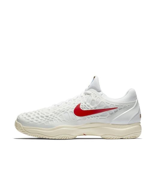 Nike Zoom Cage 3 Hc Men's Tennis Shoe in White for Men | Lyst