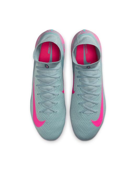 Nike Blue Mercurial Superfly 10 Elite Fg High-Top Soccer Cleats for men