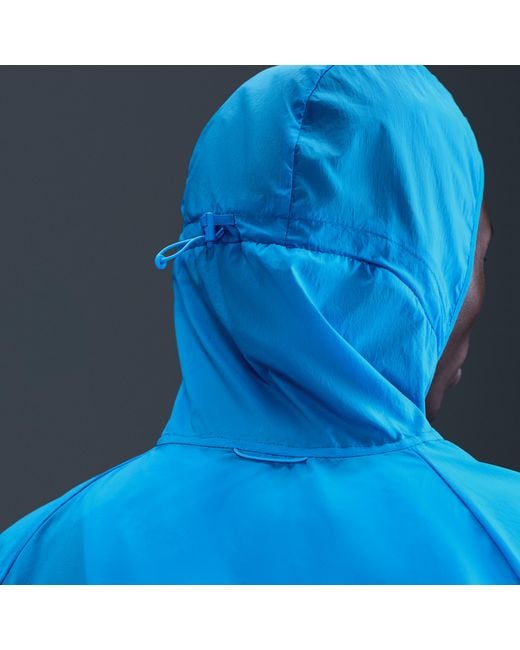 Nike Blue Stride Repel Uv Running Jacket for men