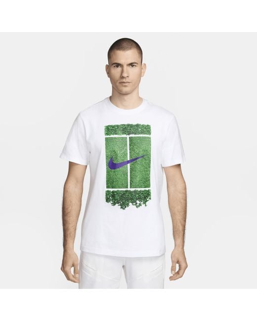 Nike Court Tennis T Shirt in Green for Men Lyst UK