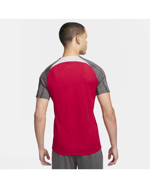 Nike Red Liverpool Fc Strike Dri-fit Soccer Knit Top for men