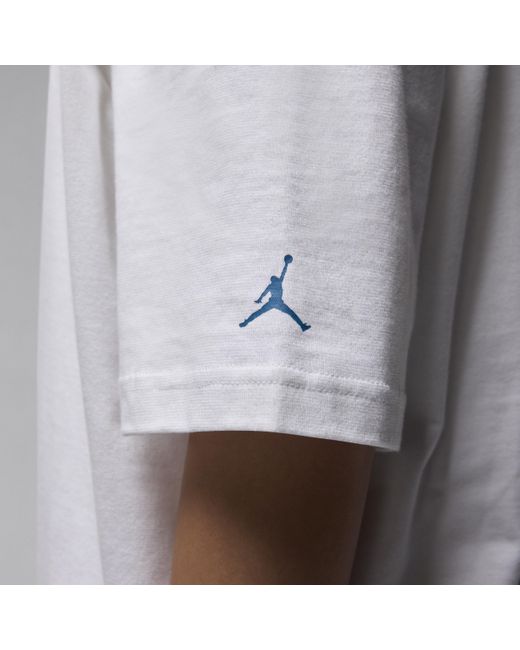 T-shirt oversize con grafica jordan di Nike in Gray