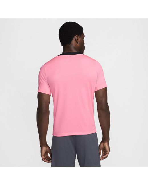 Nike Pink Strike Dri-fit Short-sleeve Football Top Polyester for men