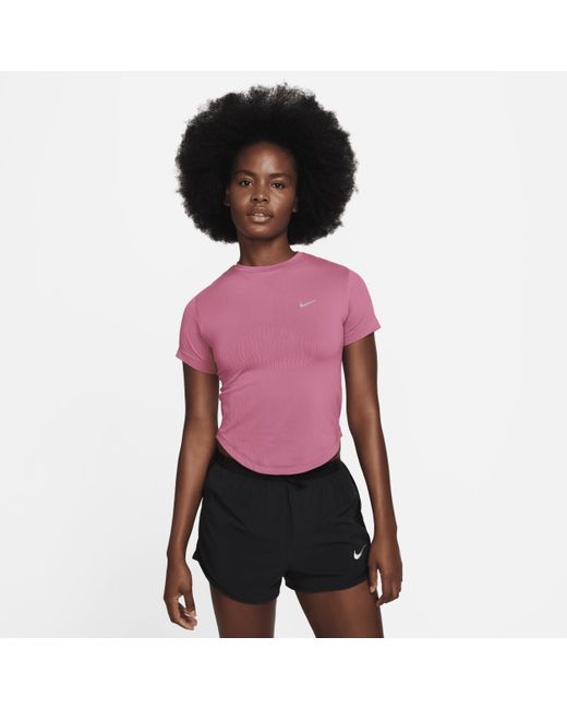 Nike Purple Running Division Dri-fit Adv Short-sleeve Running Top Polyester