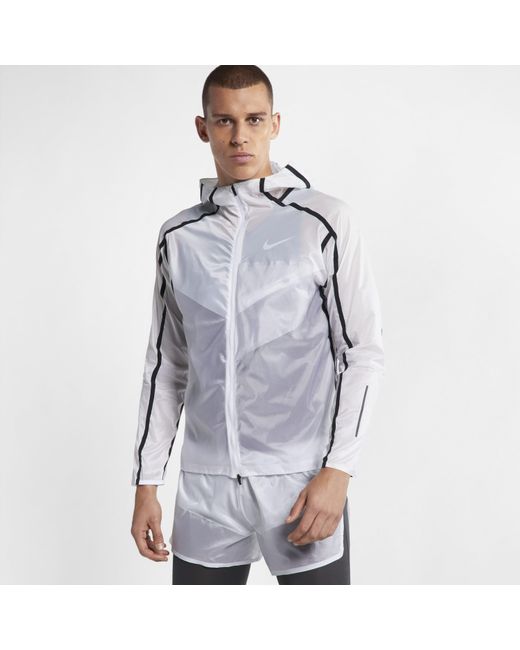 Nike Tech Pack Running Jacket in White for Men | Lyst UK