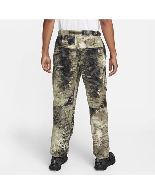 Nike Gray Acg "smith Summit" Allover Print Cargo Pants for men