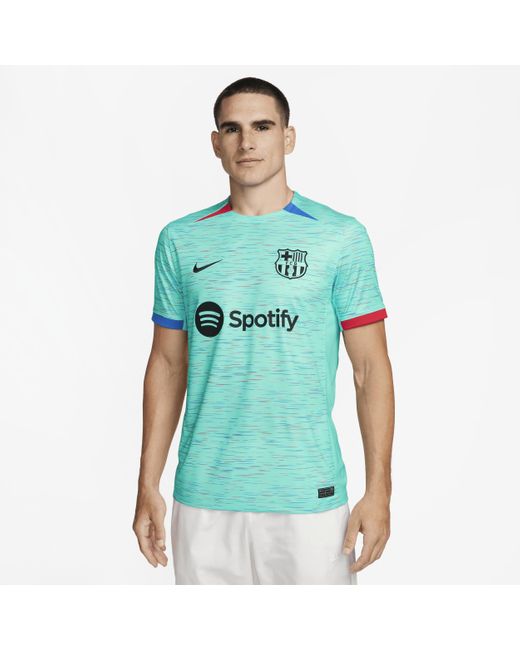 Nike Green Fc Barcelona 2023/24 Stadium Third Dri-fit Soccer Jersey for men