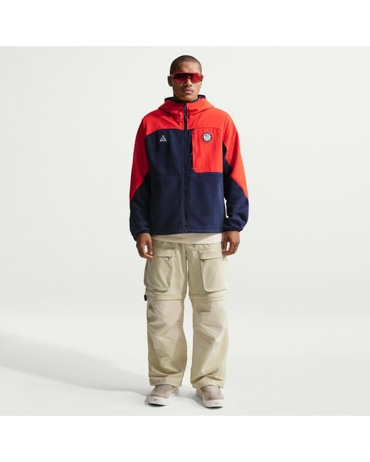 Nike Red Acg X United States Olympic Team Full-Zip Jacket for men
