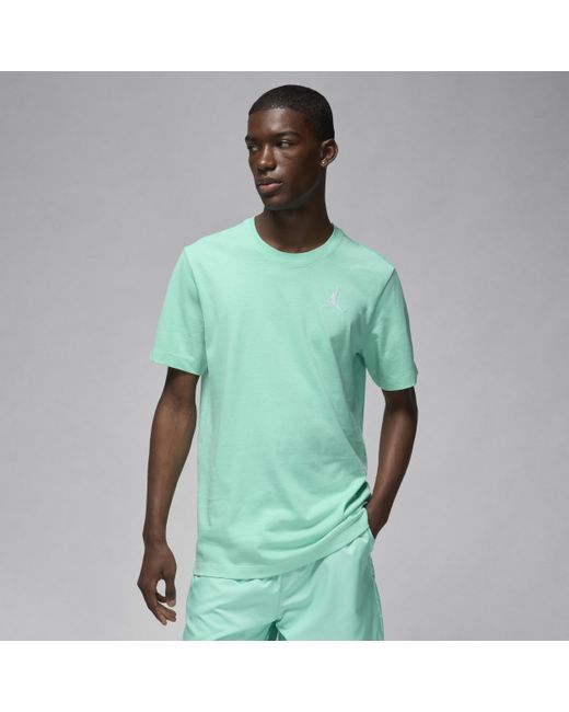T-shirt a manica corta jordan jumpman di Nike in Green da Uomo