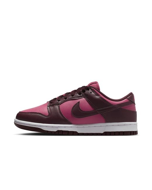 Nike Red Dunk Low Shoes