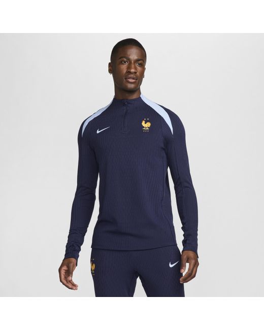 Nike Blue Fff Strike Elite Dri-fit Adv Football Knit Drill Top Polyester for men