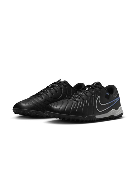 Nike Black Tiempo Legend 10 Academy Turf Low-top Football Shoes Leather