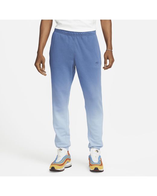 Nike Club Fleece+ Dipdye Joggers Blue for Men Lyst UK