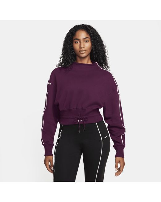 Nike Purple Sportswear Collection Mock-neck Top