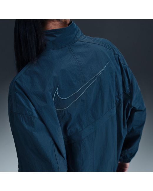 Nike Blue Sportswear Oversized Woven Jacket