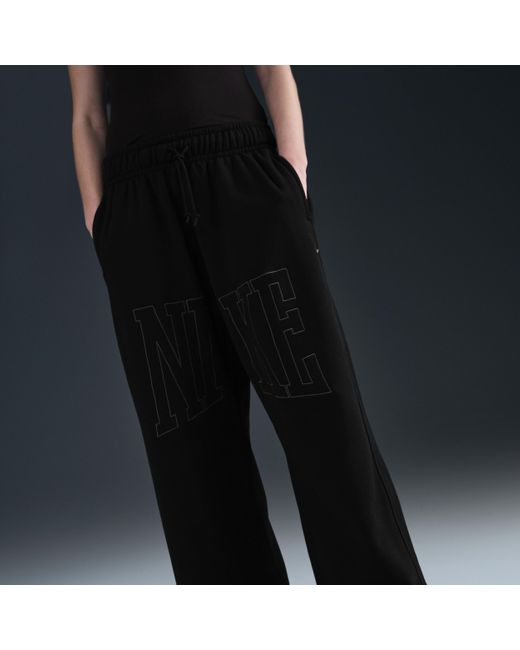 ★★Nike★★ Sportswear Mid-Rise Oversized Open Hem French T Nike Sportswear Mid-Rise Oversized Open-Hem French Terry