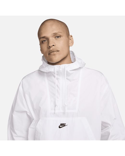 Nike White Club Marina Anorak for men