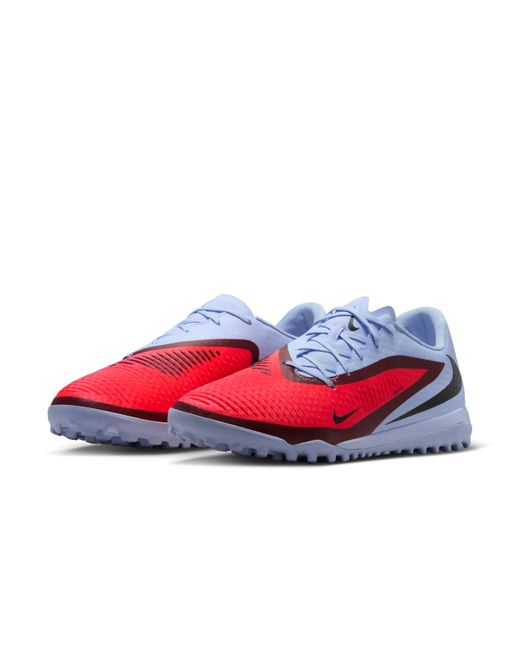 Nike Red Phantom 6 Low Academy Turf Football Shoes for men