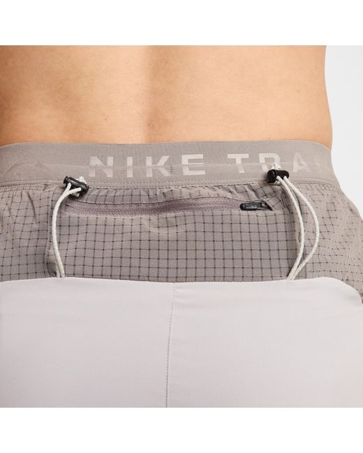 Nike Blue Trail Second Sunrise 5" Dri-Fit Adv Brief-Lined Running Shorts for men