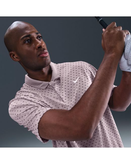 Nike Purple Victory+ Dri-Fit Golf Polo for men