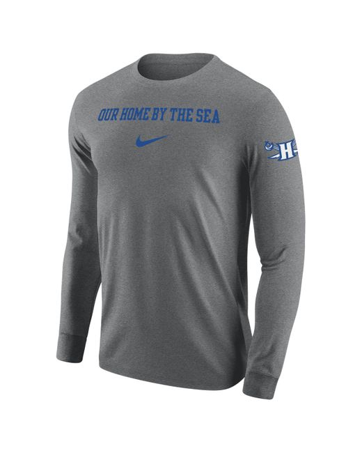 Nike Gray Hampton College Long-sleeve T-shirt for men