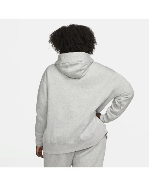 Felpa oversize con cappuccio e zip a tutta lunghezza sportswear phoenix fleece di Nike in Gray