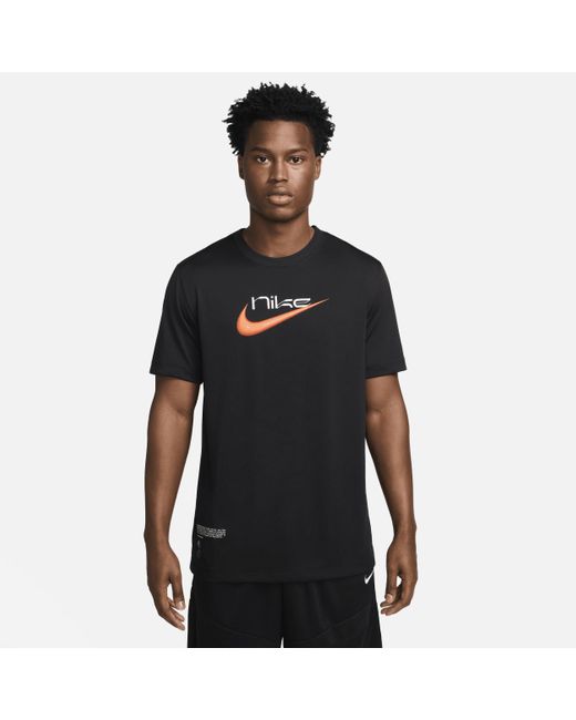 Nike Black Dri-fit Basketball T-shirt Polyester for men