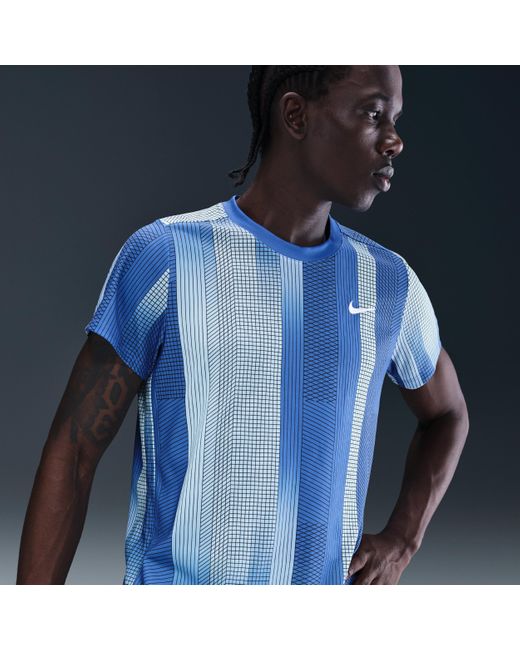 Nike Blue Court Victory Dri-Fit Tennis Top for men