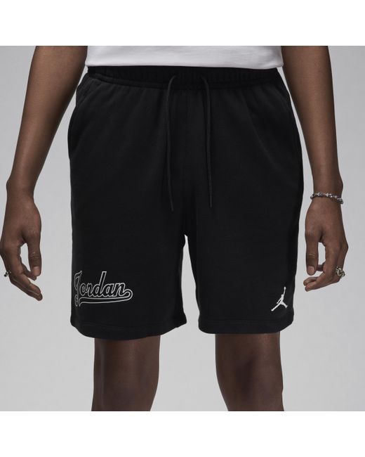 Nike Black Jordan Flight Mvp Fleece Shorts Cotton for men