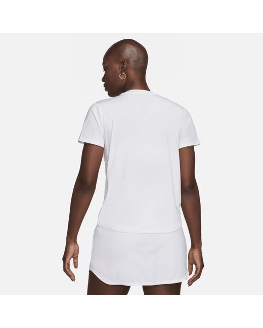 Nike White One Classic Dri-fit Short-sleeve Top